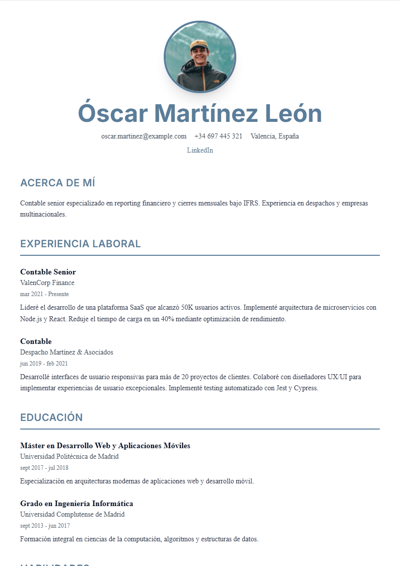 Minimalista Azul